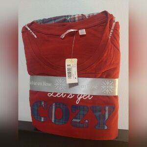 La Vie en Rose Red Cozy Pajama Set